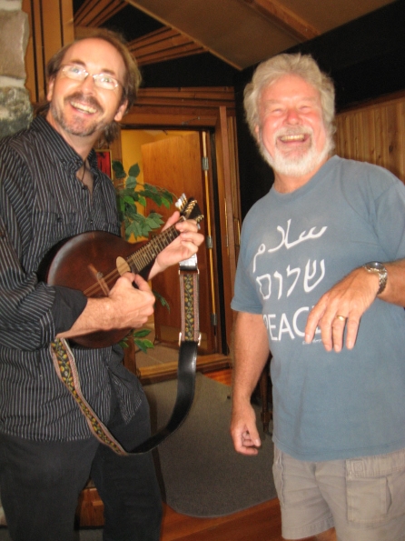 Dave and Reid - a mandolin moment!