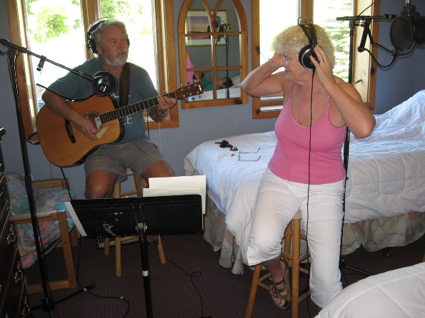 Reid and Margaret - laying down the ghost vocals